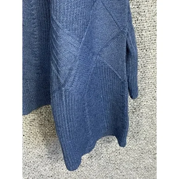 Smartwool Wool Blend Sweater Women’s XL Blue Recent Boxy Cozycore Quiet Luxury - Picture 4 of 11